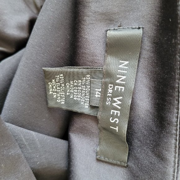 NINE WEST Women's Little Black Dress Size 14 - Picture 7 of 7